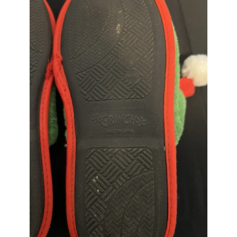 Men's Size‎ 9-10 Christmas The Grinch Slippers/House shoes Holidays, Unisex